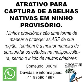 Atrativo para captura de Abelhas Nativas em ninhos provisórios. 300ml