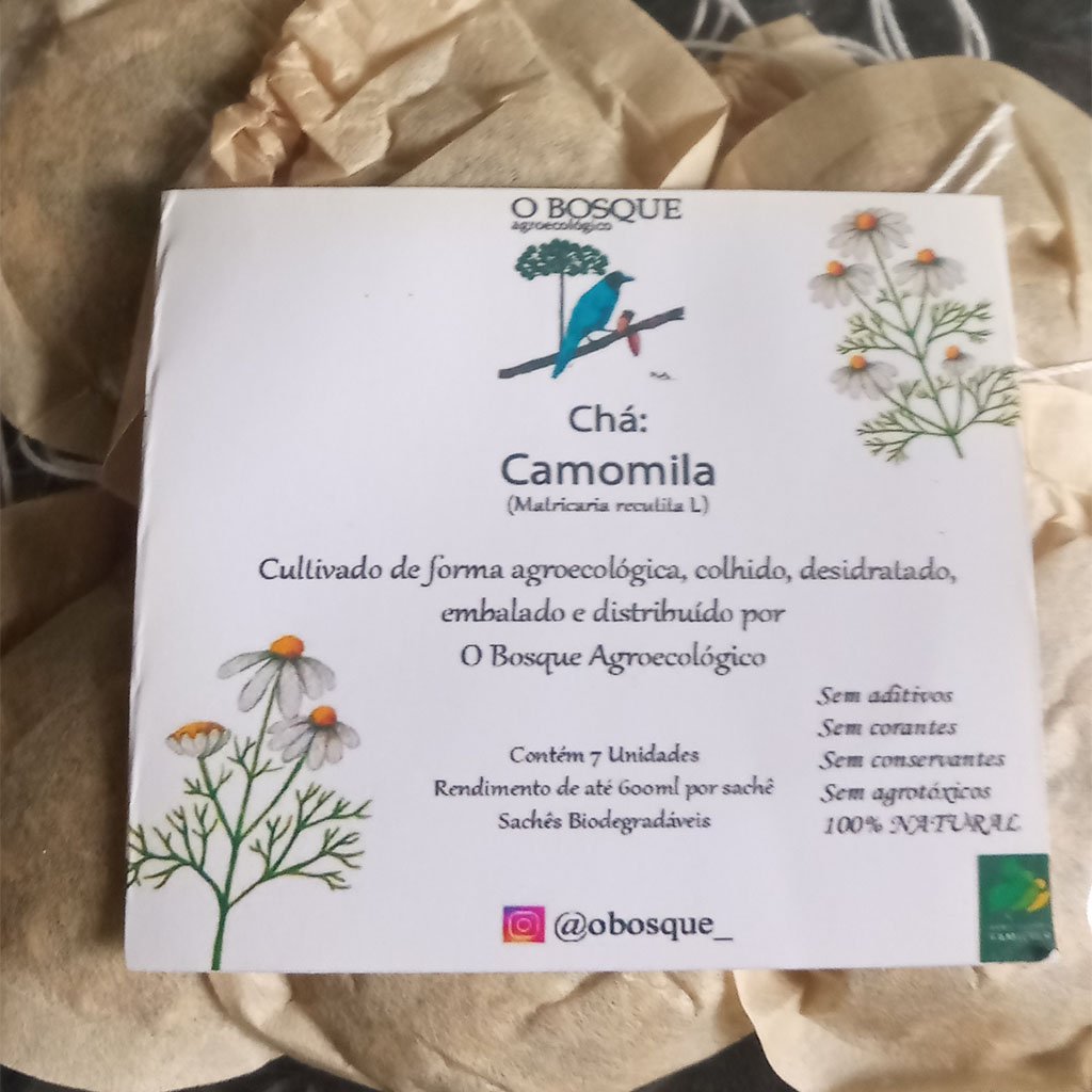 Chá de Camomila 100% Puro e Agroecológico. 7 Sachês. - Imagem 2