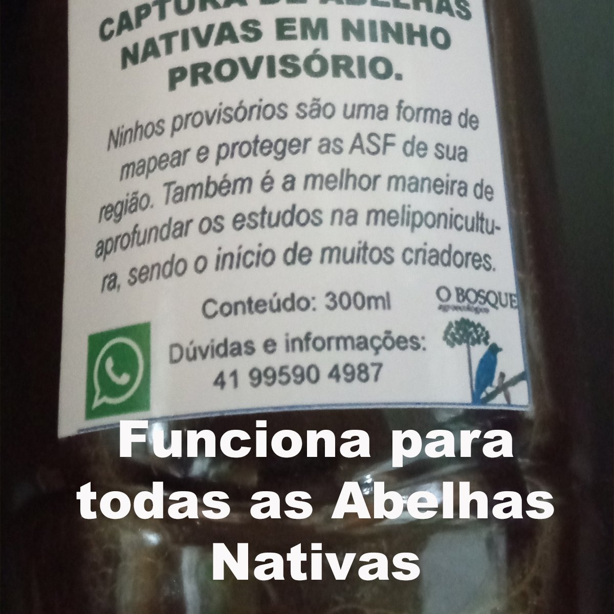 Atrativo para captura de Abelhas Nativas em ninhos provisórios. 300ml - Imagem 3